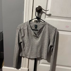 from Target, gray long sleeve